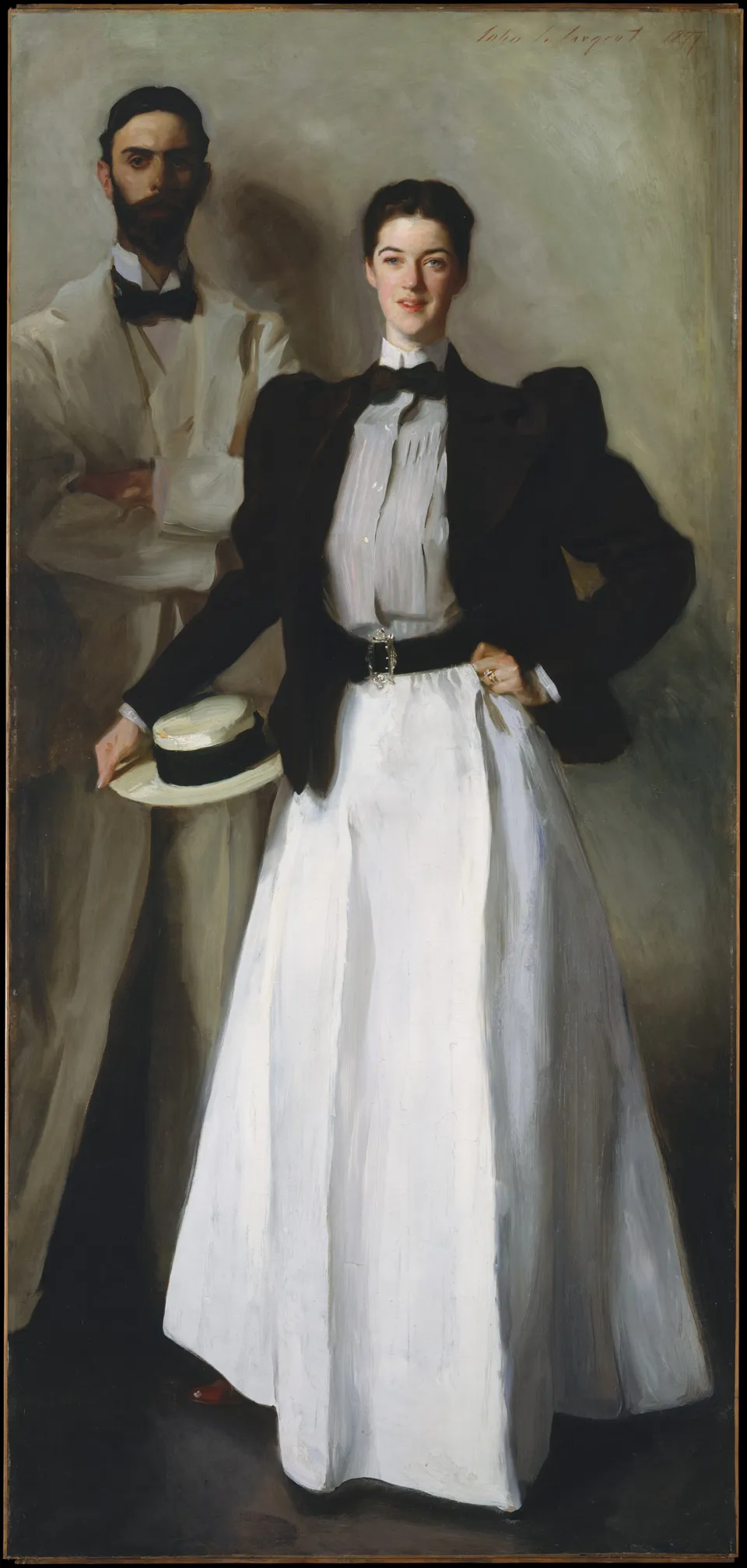 John Singer Sargent’s portrait of Edith Minturn Stokes and her husband, I. N. Phelps Stokes, 1897.