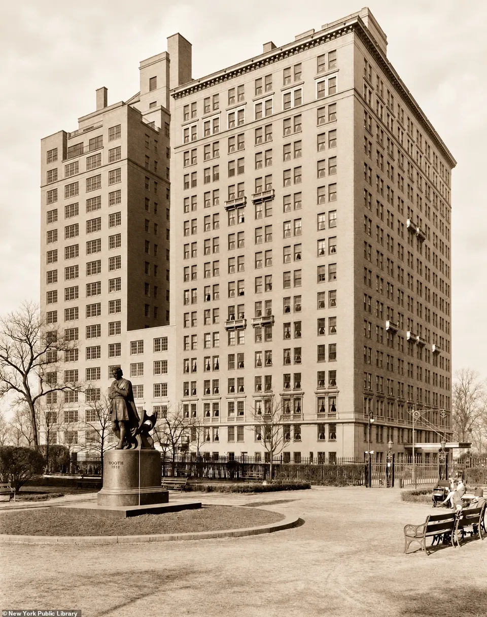 The Gramercy Park Hotel and its annex, seen across the Park.