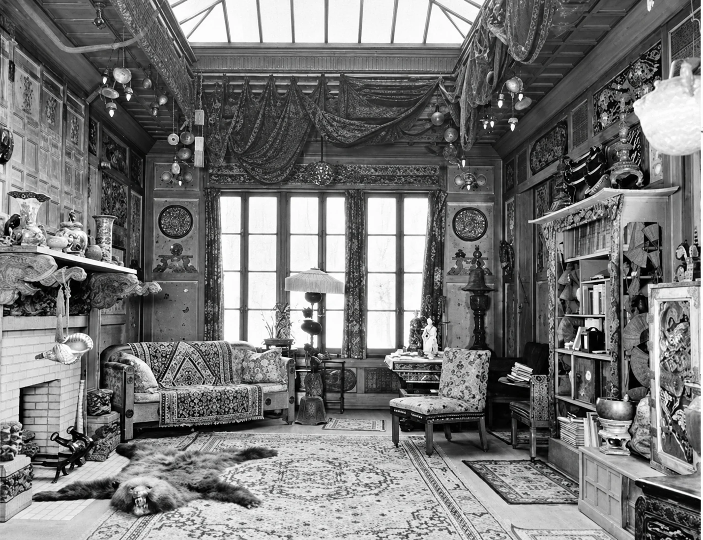 The studio about 1910. The museum’s inscription places this room in a second-story extension.