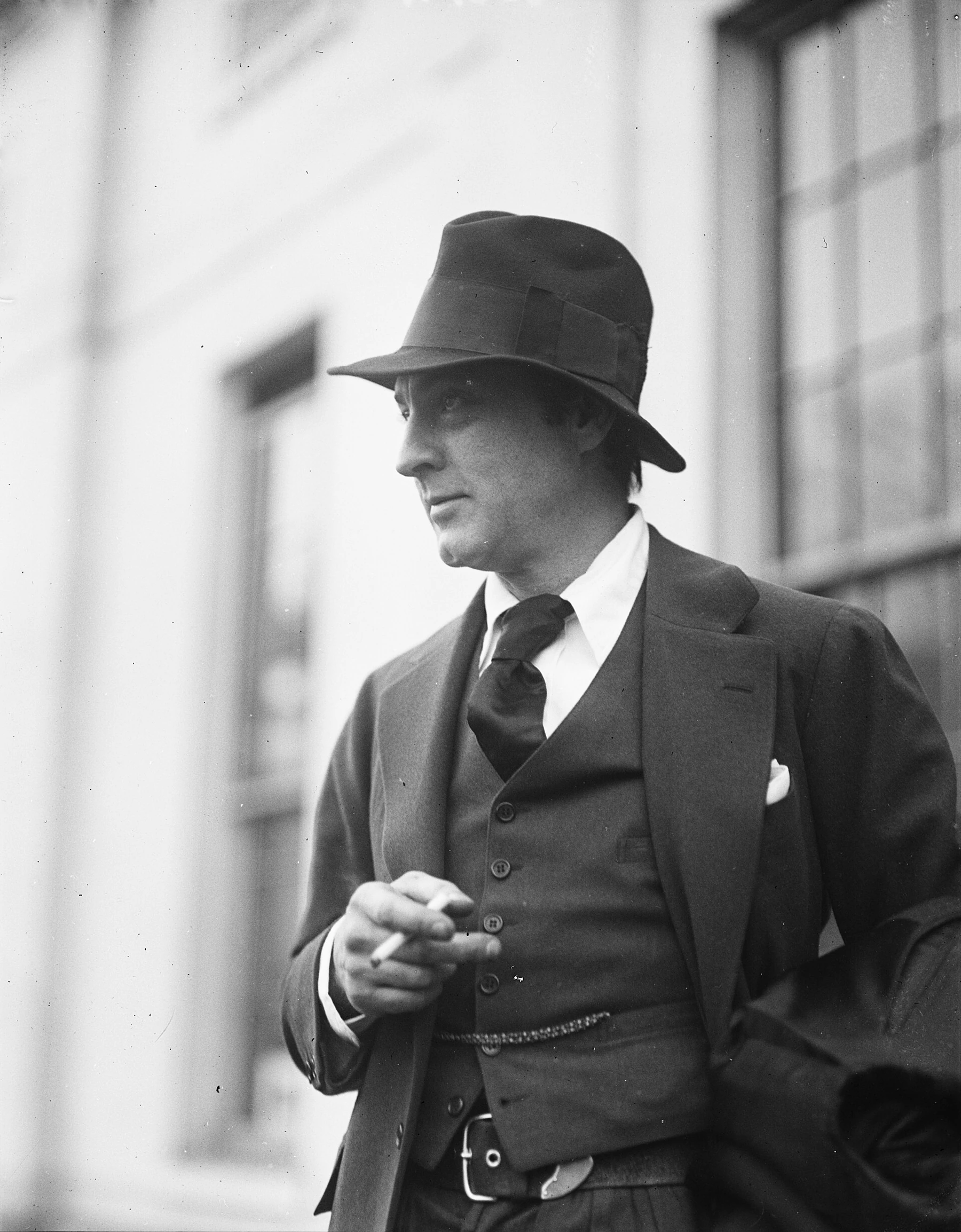 Actor John Barrymore at the White House in 1924.