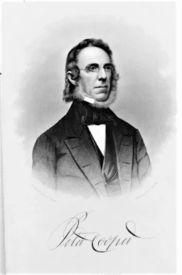 Portrait of Peter Cooper, with a white beard