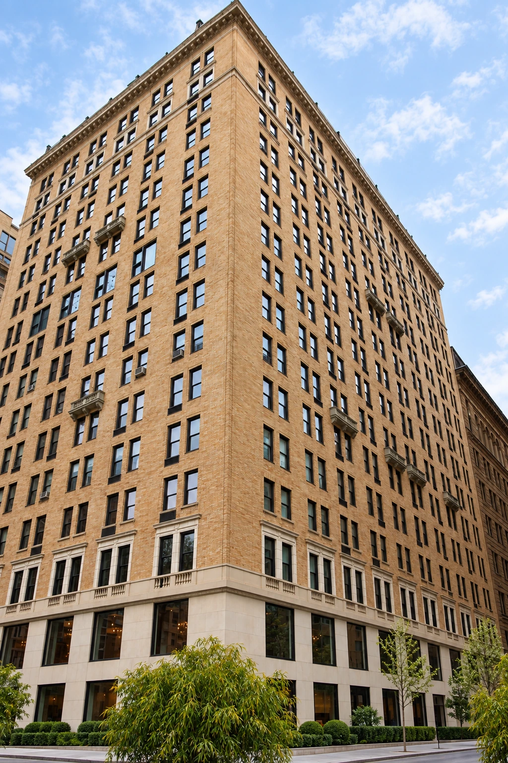 The hotel’s brick and limestone corner at Lexington Avenue and East 21st Street, photographed in 2008.