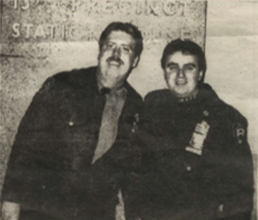 Anthony Sanchez at right with his partner Detective Roy Ruland.