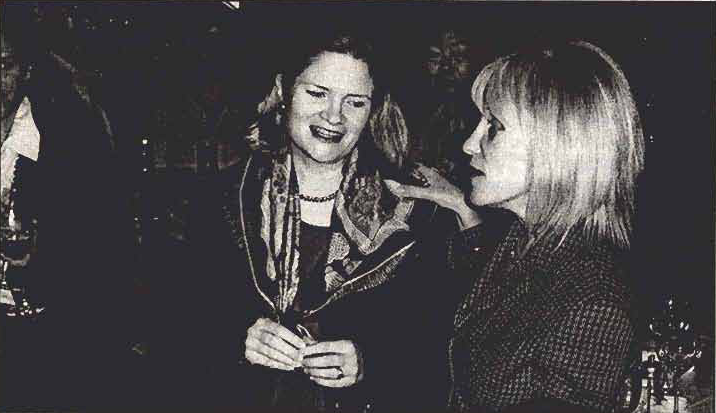 Susan J. Sutherland and Arlene Harrison at the award presentation.