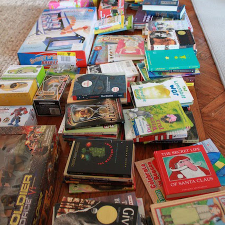Books collected through Project Cicero.